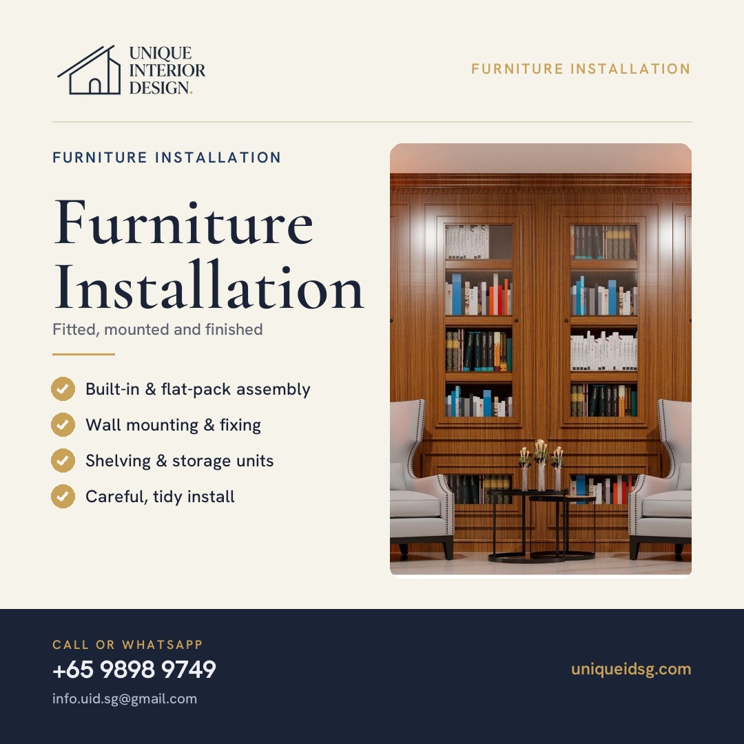 Professional Furniture Installation Service in Singapore