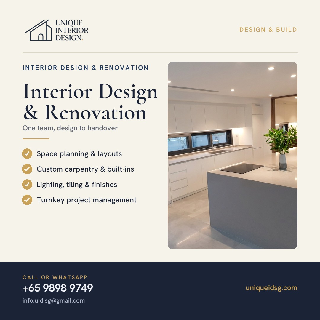 Interior Design and Renovation Services in Singapore – Transforming Spaces with Style and Functionality