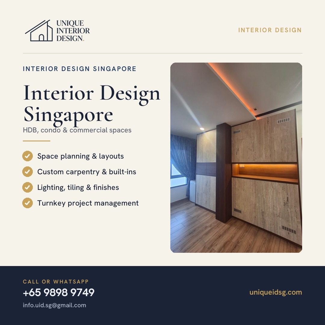 Interior Design Singapore – Creating Thoughtfully Designed Homes and Commercial Spaces