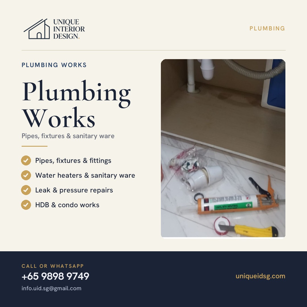 Plumbing Works in Construction Singapore – Code-Compliant, Durable & Professional Installations