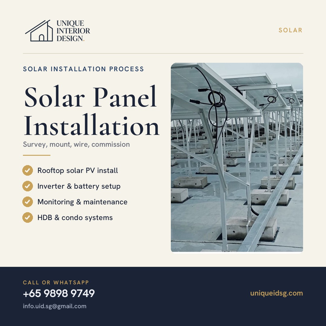 Solar Panel Installation Process in Singapore – A Step-by-Step Professional Guide