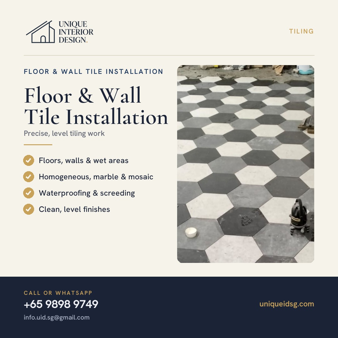 Floor and Wall Tile Installation – Professional Tiling Solutions for Modern Spaces