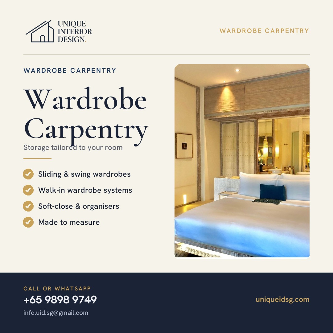 Wardrobe Carpentry Singapore – Custom Storage Solutions Designed for Modern Homes