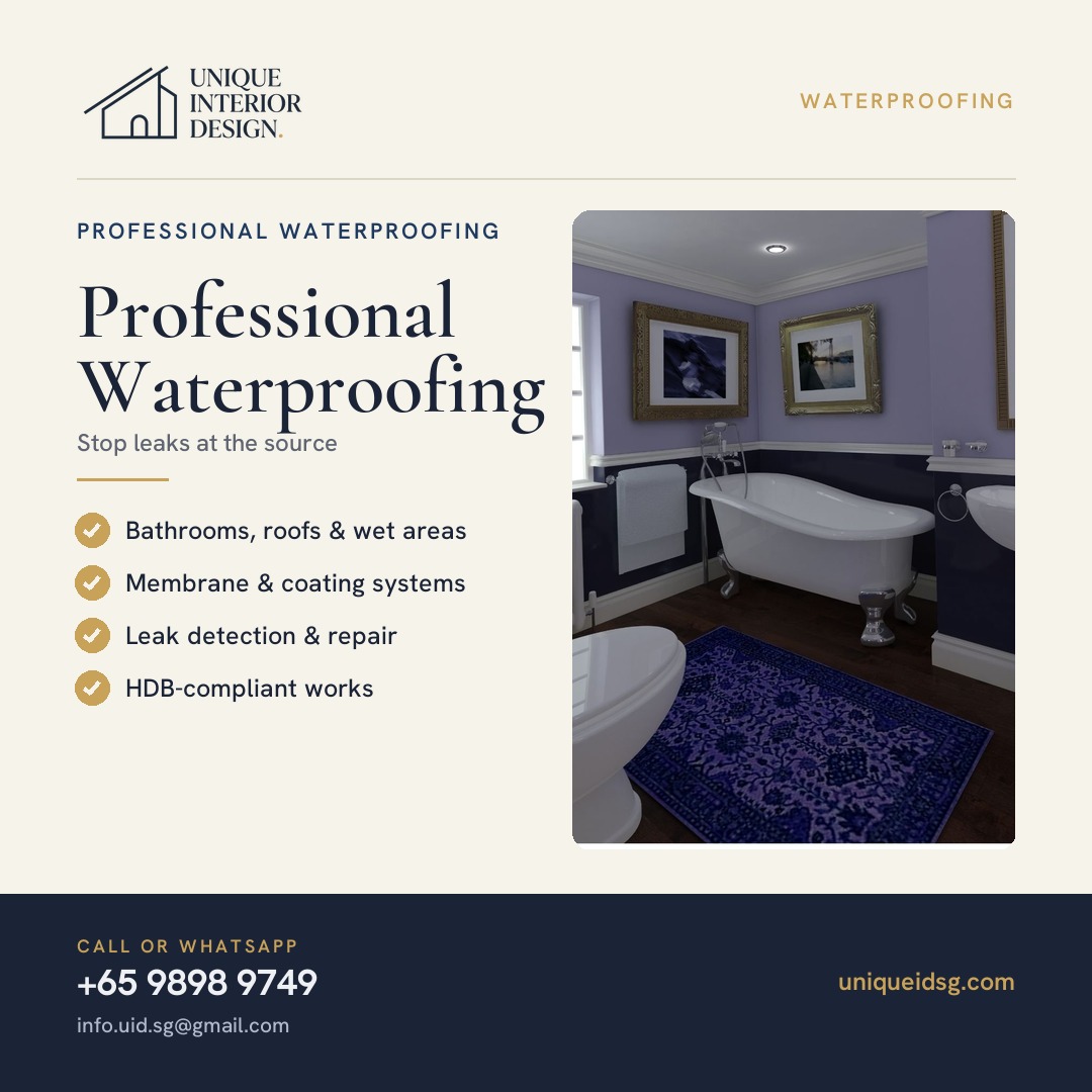 Professional Waterproofing Singapore | Bathrooms & Roofs