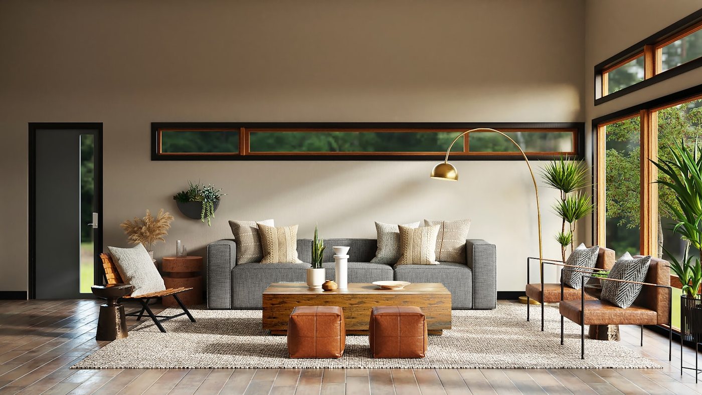 A renovated interior living space