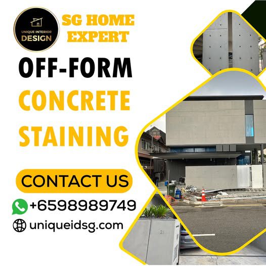 Off-Form Concrete Staining Singapore