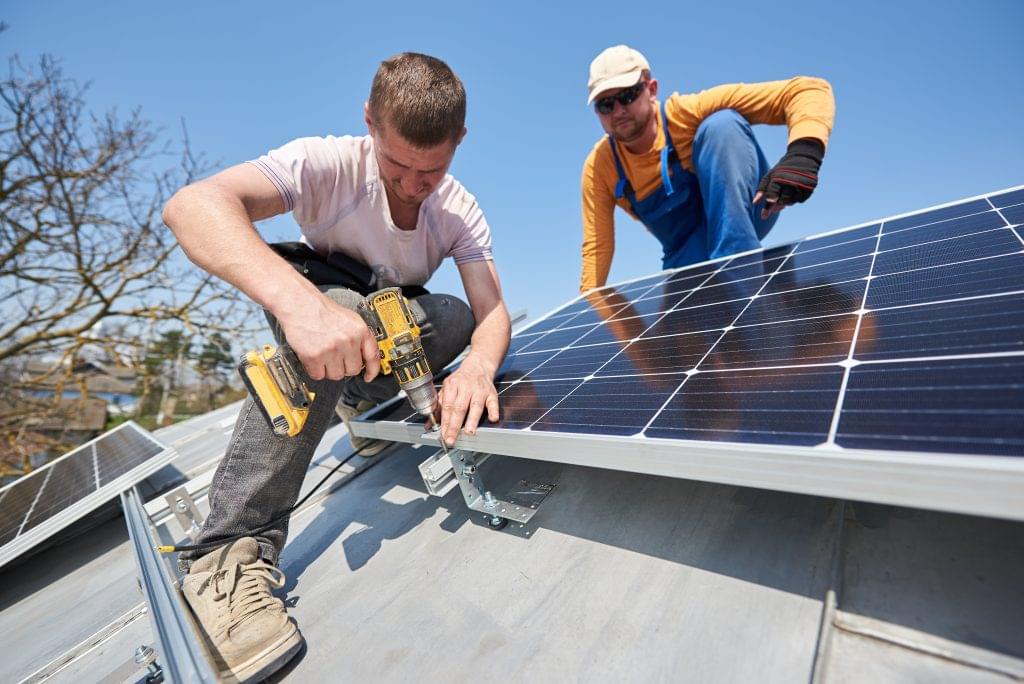 Solar panel installation